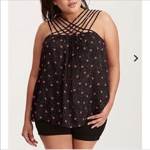 Torrid Strappy neck Georgette Tank